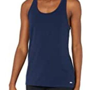 New Amazon Essentials Women's Studio Relaxed-Fit Racerback Tank Size XS Blue